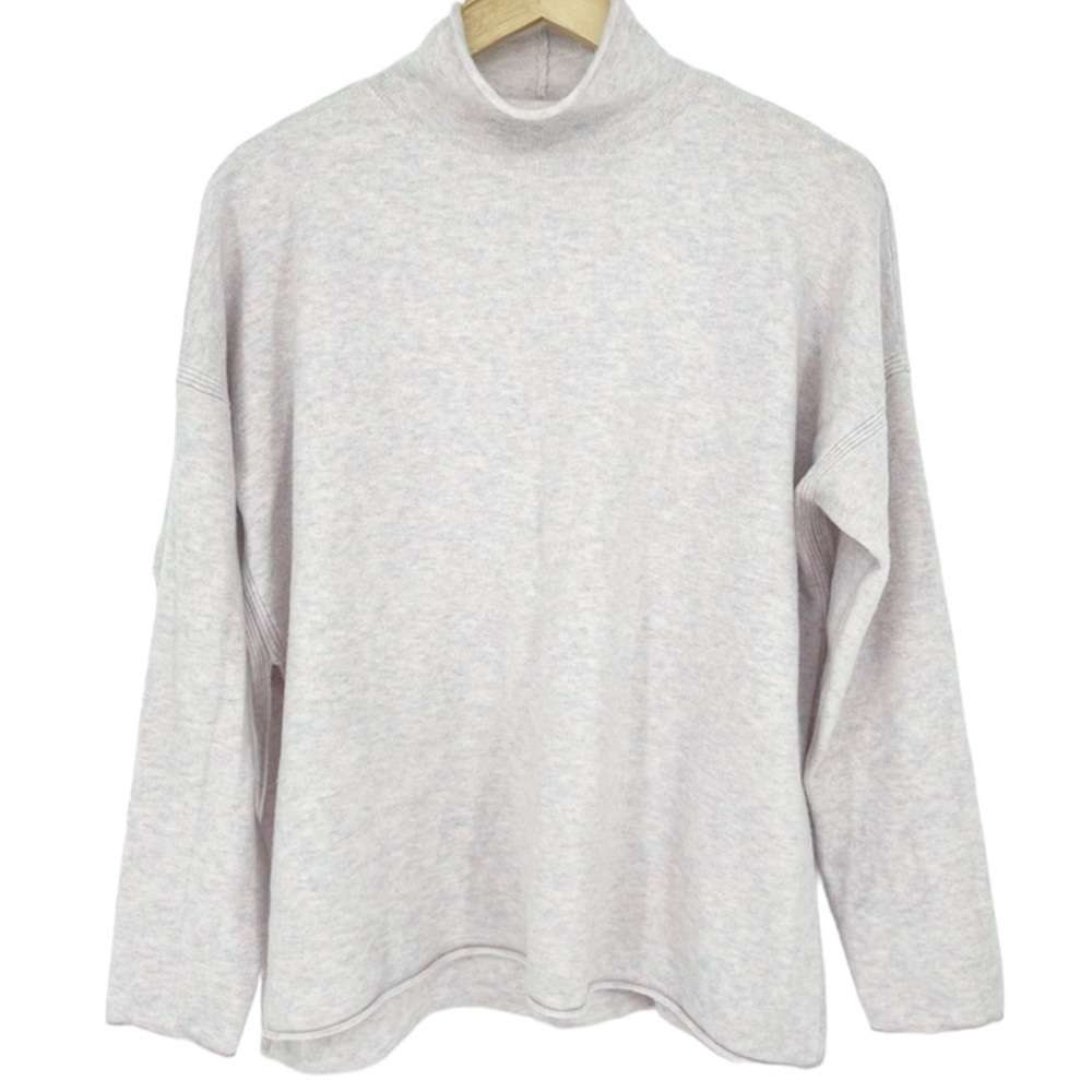 French Connection‎ Pastel Mockneck Side Slits Sweater